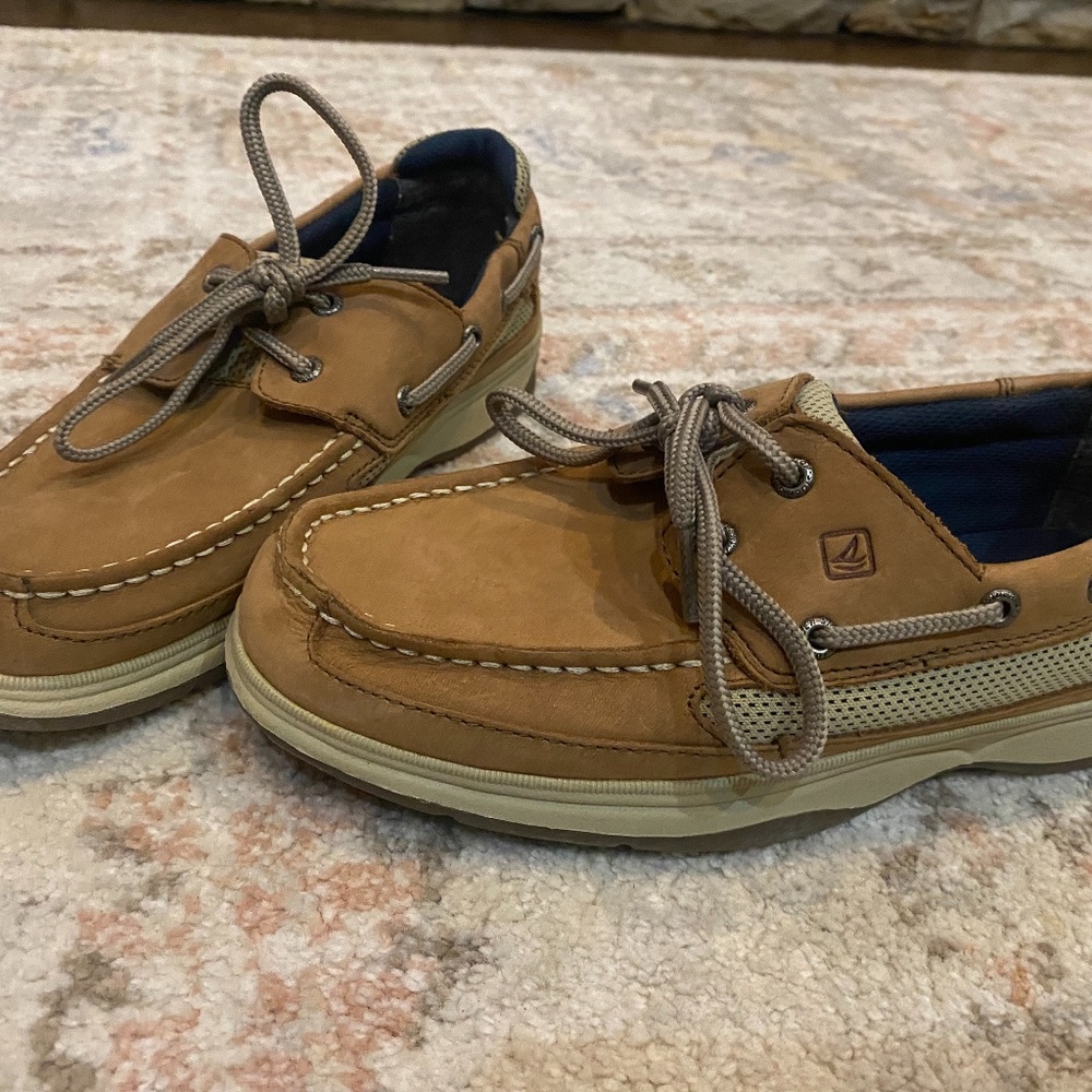 Leather Sperry Top Slider